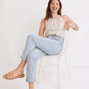 Madewell perfect vintage crop jeans sudbury wash